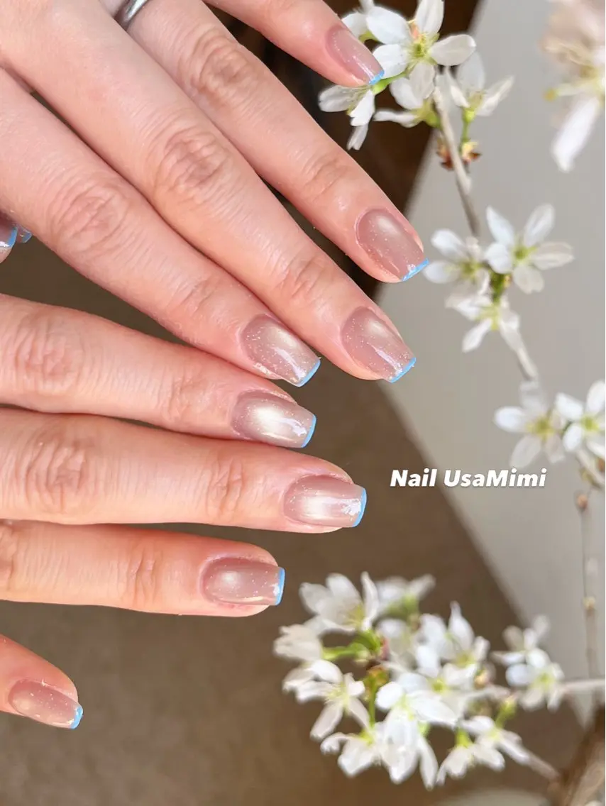 ネイル アートネイル ジェルネイル キラキラネイル マグネットネイル オフィスネイル ハンドネイル Nail Usa Mimi ASAKOのネイルデザイン