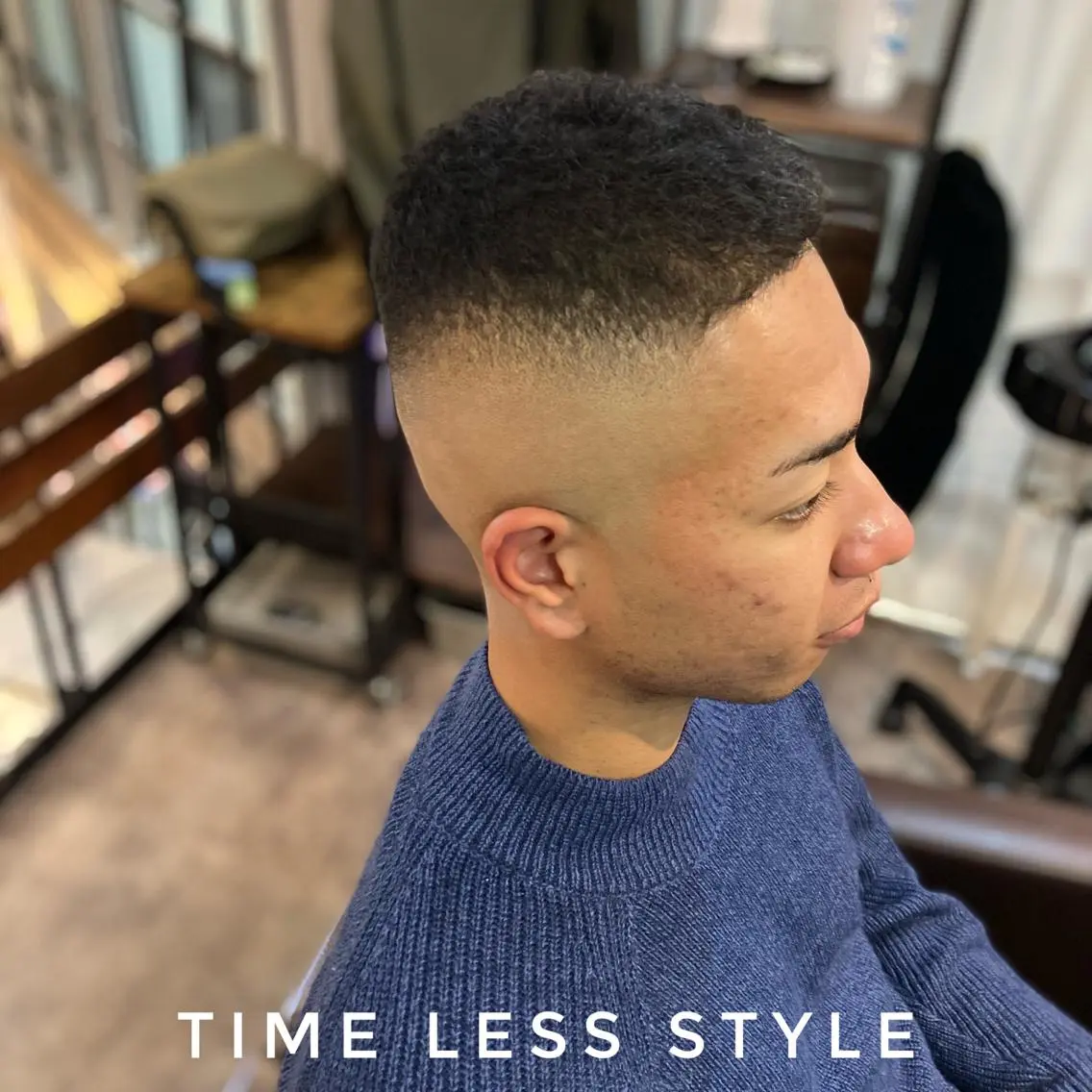 メンズ フェードカット スキンフェード Back  bone barberのヘアスタイル