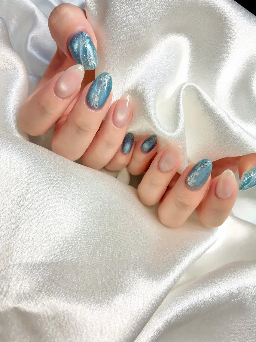 ネイル 大理石ネイル(マーブル) ハンドネイル Nail salon BeBeのネイルデザイン