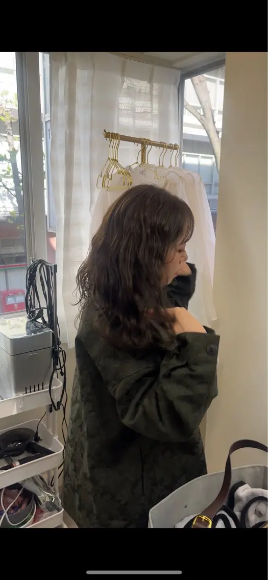 セミロング 縮毛矯正 カット ヘアカラー トリートメント 佐藤 瑚碧のヘアスタイル