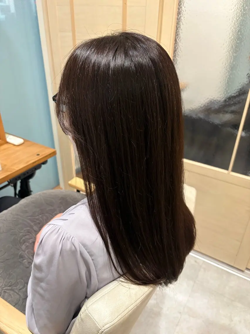 セミロング カラー カット ヘアカラー マコ ✿︎のヘアスタイル