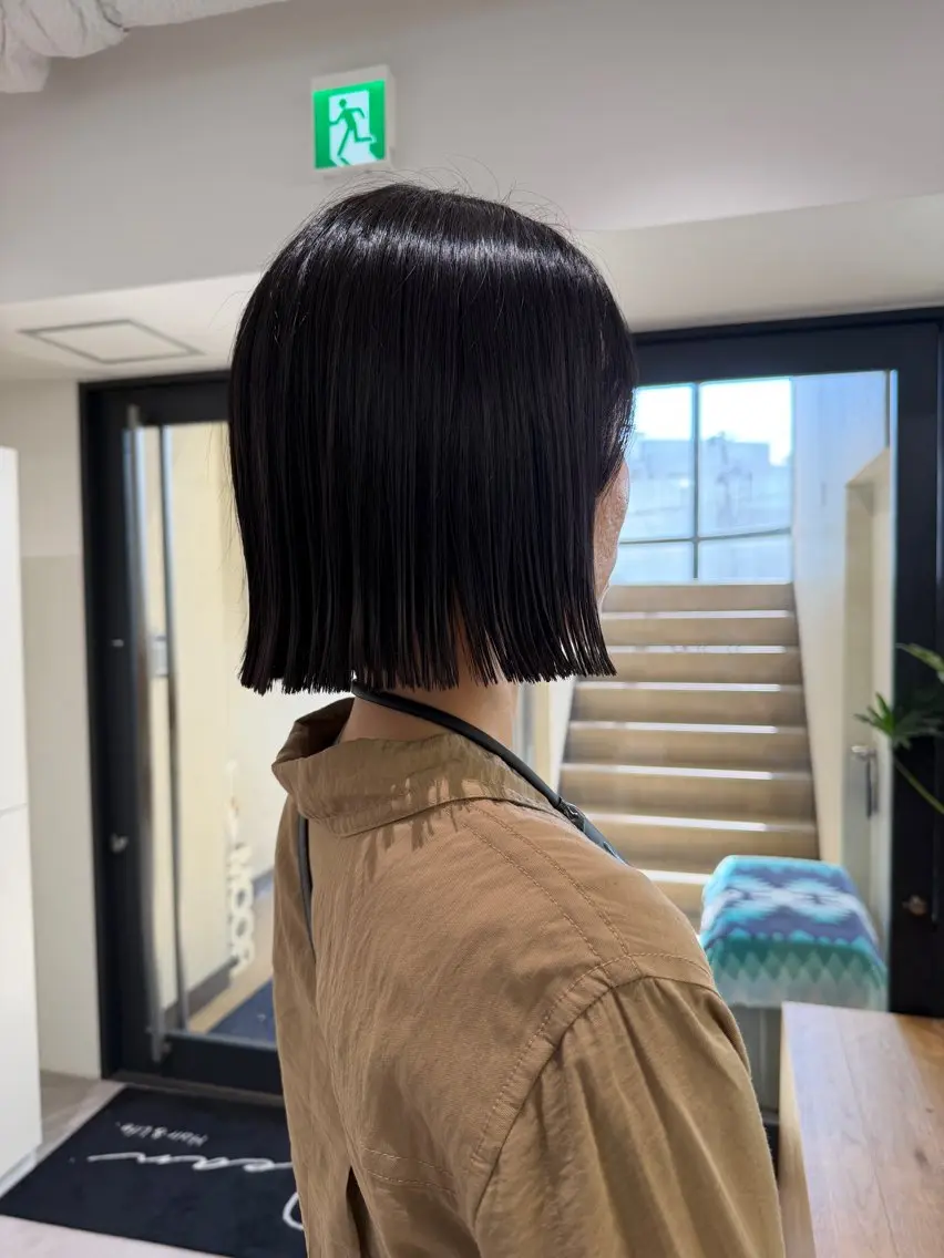 ショート カット ヘアカラー トリートメント 切りっぱなし/髪質 改善矯正/さやか🫧のヘアスタイル