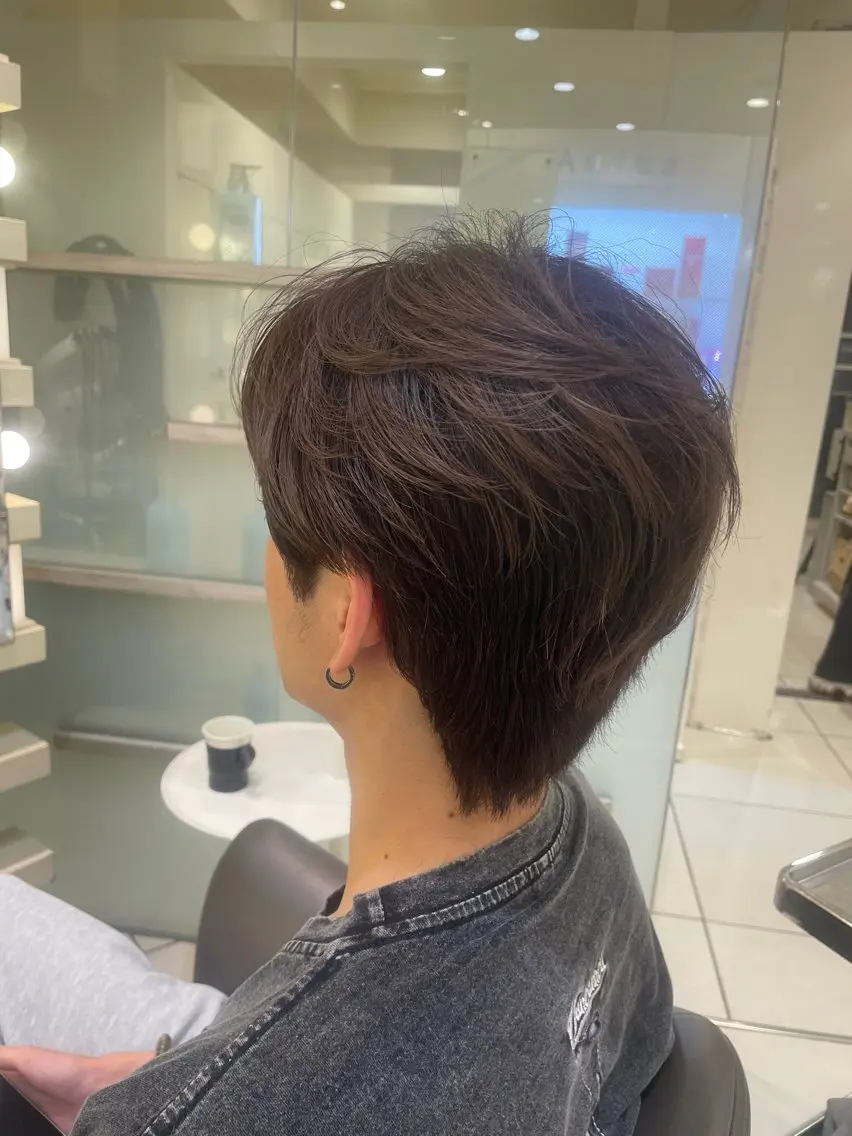 カラー メンズ ヘアカラー トリートメント 🐈⬛韓国風艶髪× 透明感カラー まりのヘアスタイル