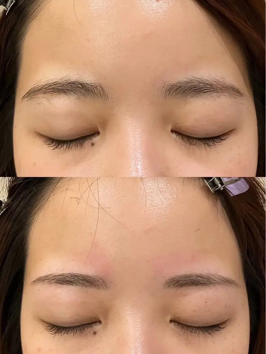 アイブロウ 眉毛ワックス脱毛 Hair&Make Nahoのマツエク・マツパデザイン
