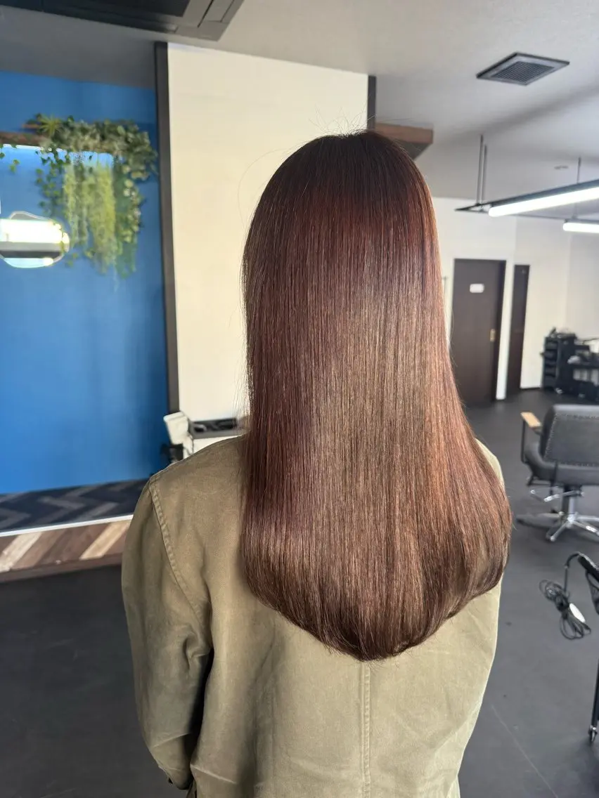 ロング カット 縮毛矯正 トリートメント 谷口 優希のヘアスタイル