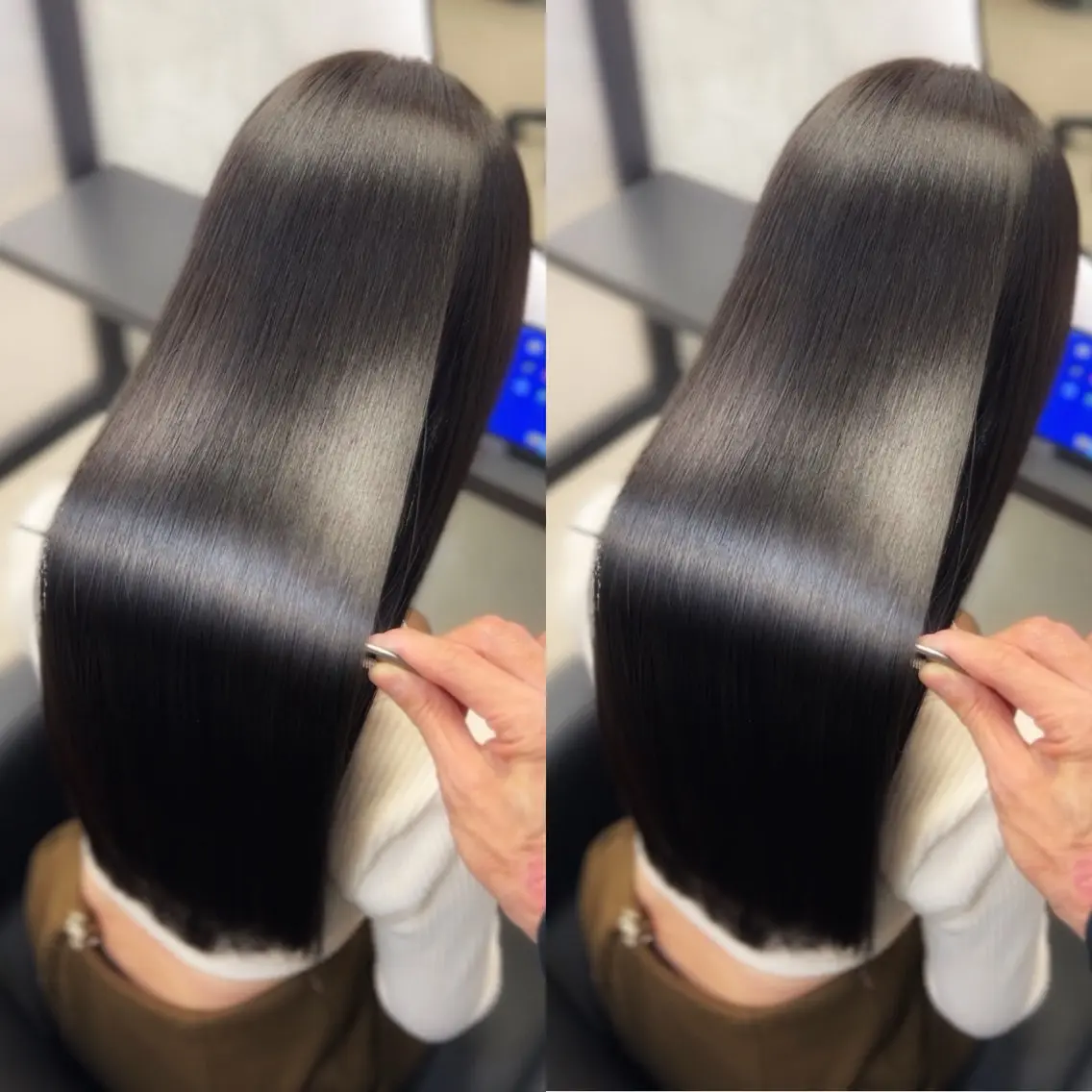 🉐【ミニモSALEご新規様限定】美髪🫧カット+✨縮毛矯正✨+クイックトリートメントの写真