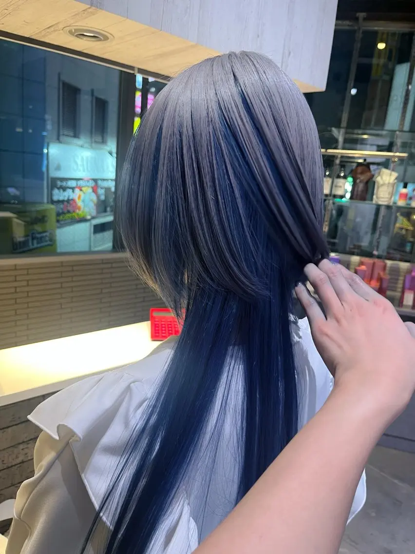 セミロング カラー ヘアカラー 🐾カラーモデル募集 中🐈‍⬛藤川 千誉のヘアスタイル