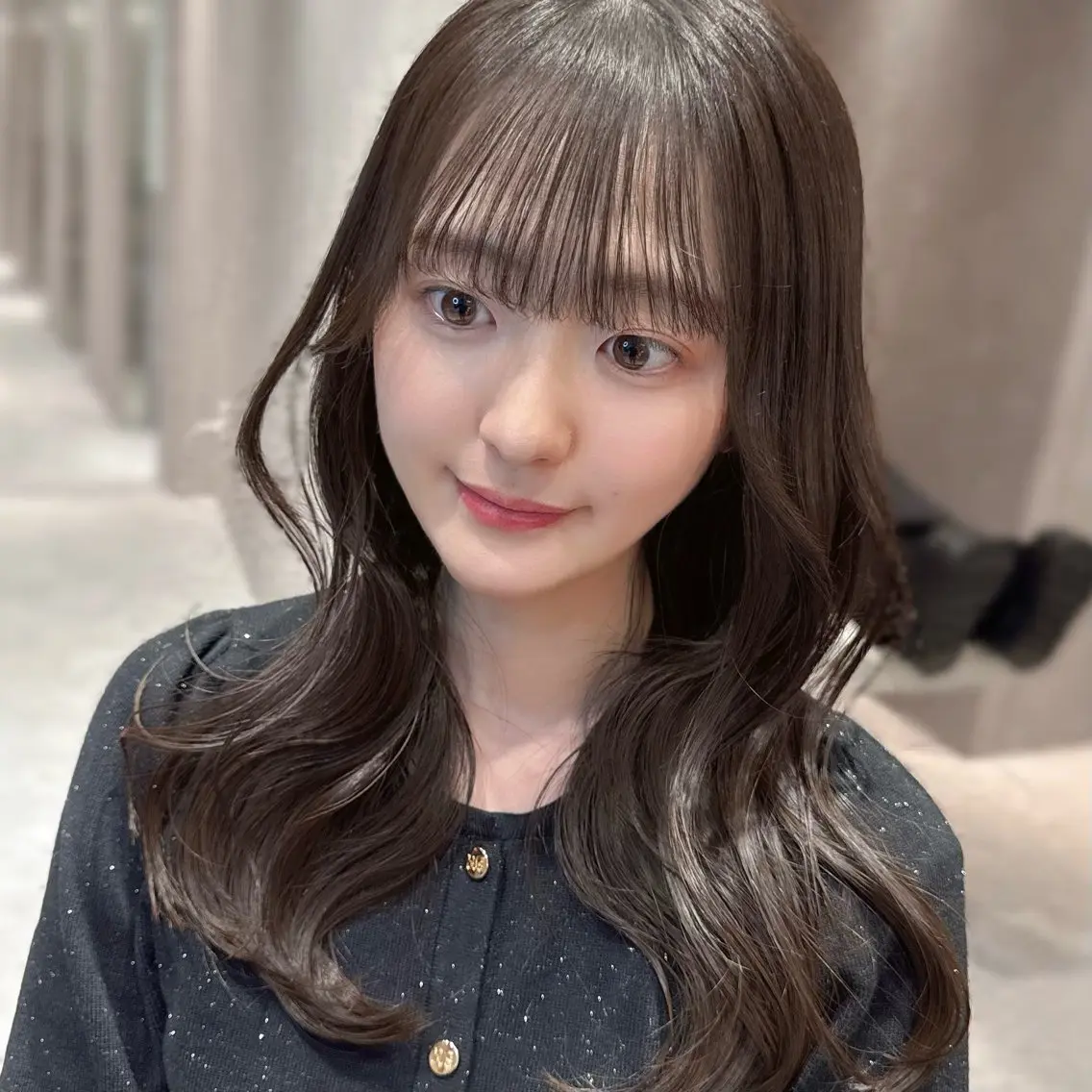 ミディアム レイヤーカット カット ヘアカラー トリートメント 顔周りレイヤー/新宿 /モテ艶カラー/航介のヘアスタイル