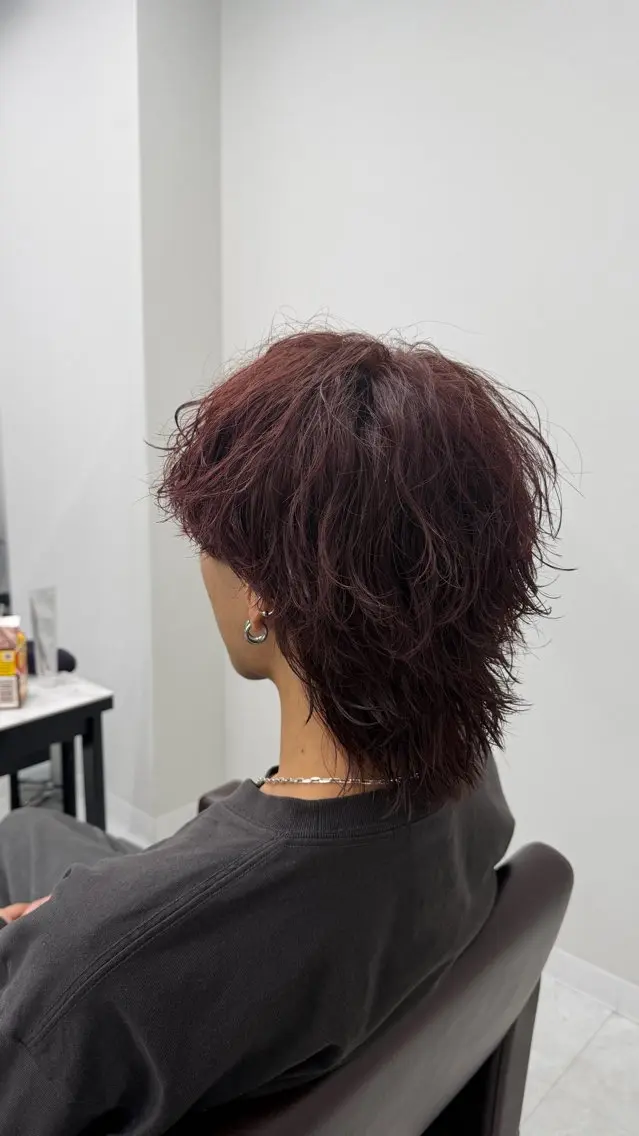 【モテるパーマ】メンズカット➕波巻きスパイラルパーマの写真