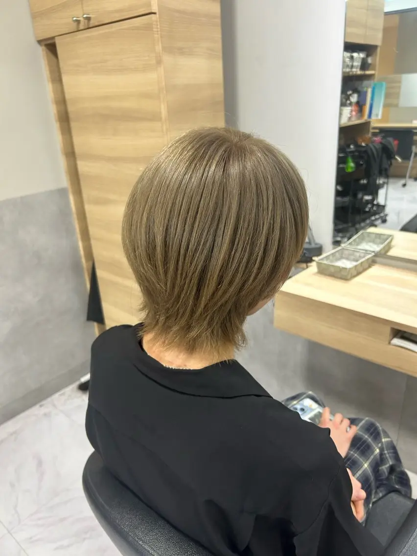 ショート カラー メンズ メンズブリーチ ブリーチ ヘアカラー トリートメント RIKA/ 大宮のヘアスタイル