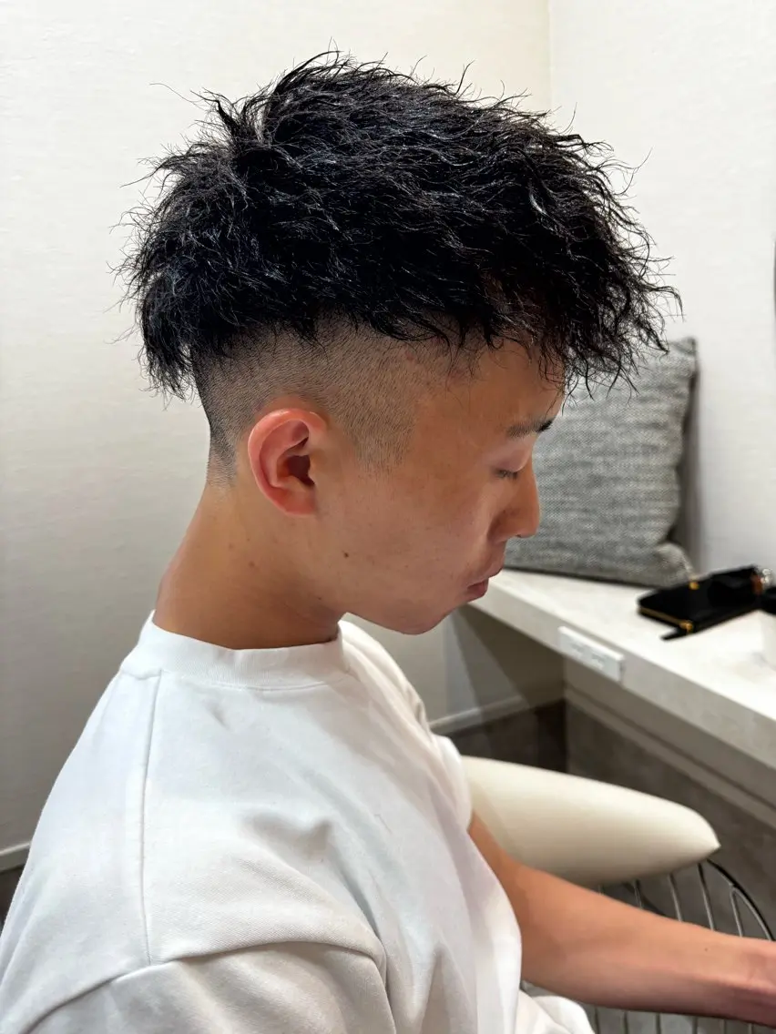 ショート メンズ メンズパーマ カット パーマ 伴藤 寿男のヘアスタイル