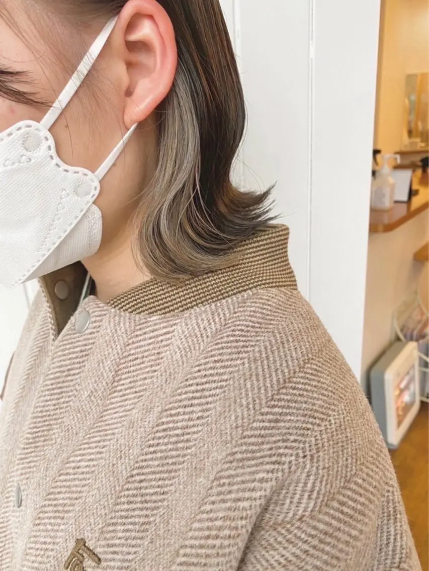 【デザイン重視🌈】髪質改善インナー《ブリーチ+オンカラー》＋トリートメント✨️✨️の写真