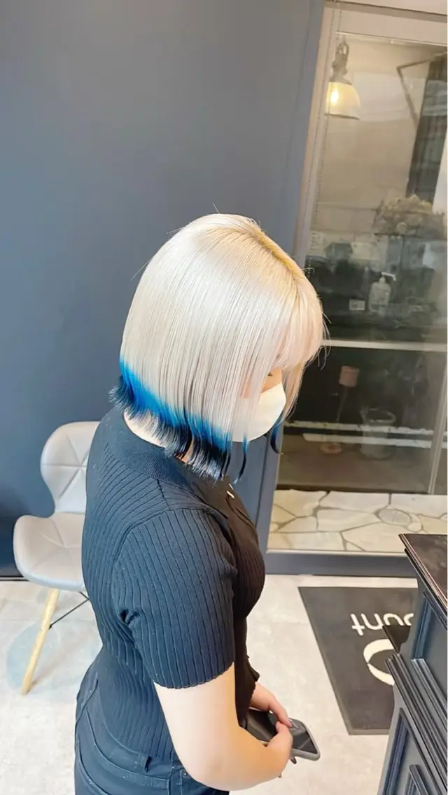 カラー 齊藤 千隼のヘアスタイル