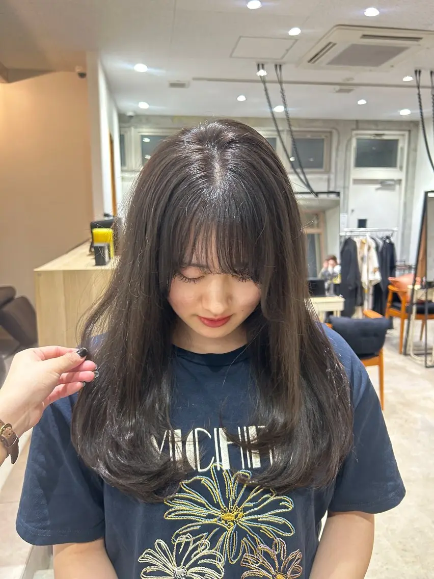 ミディアム カラー カット ヘアカラー トリートメント ナチュラル🕰️流山 /Ruko🌱のヘアスタイル