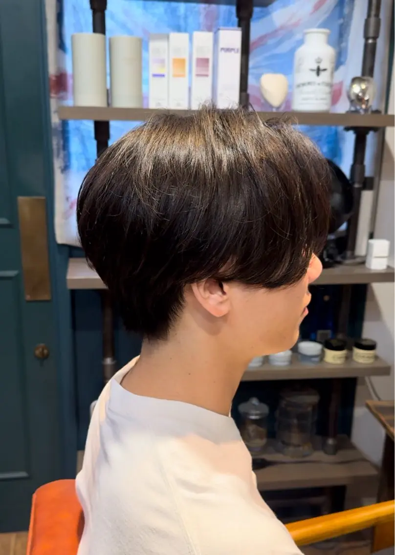 ショート パーマ メンズ カット パーマ 金子 富士のヘアスタイル