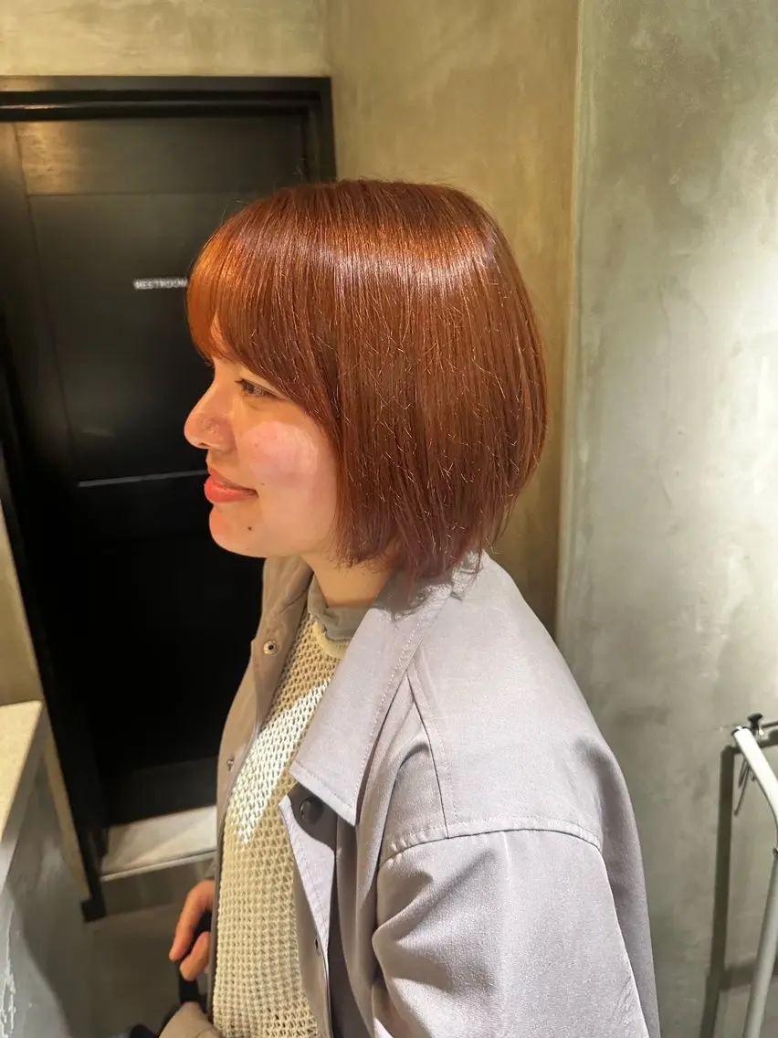 ショート カラー ヘアカラー ヤマダ アオイのヘアスタイル
