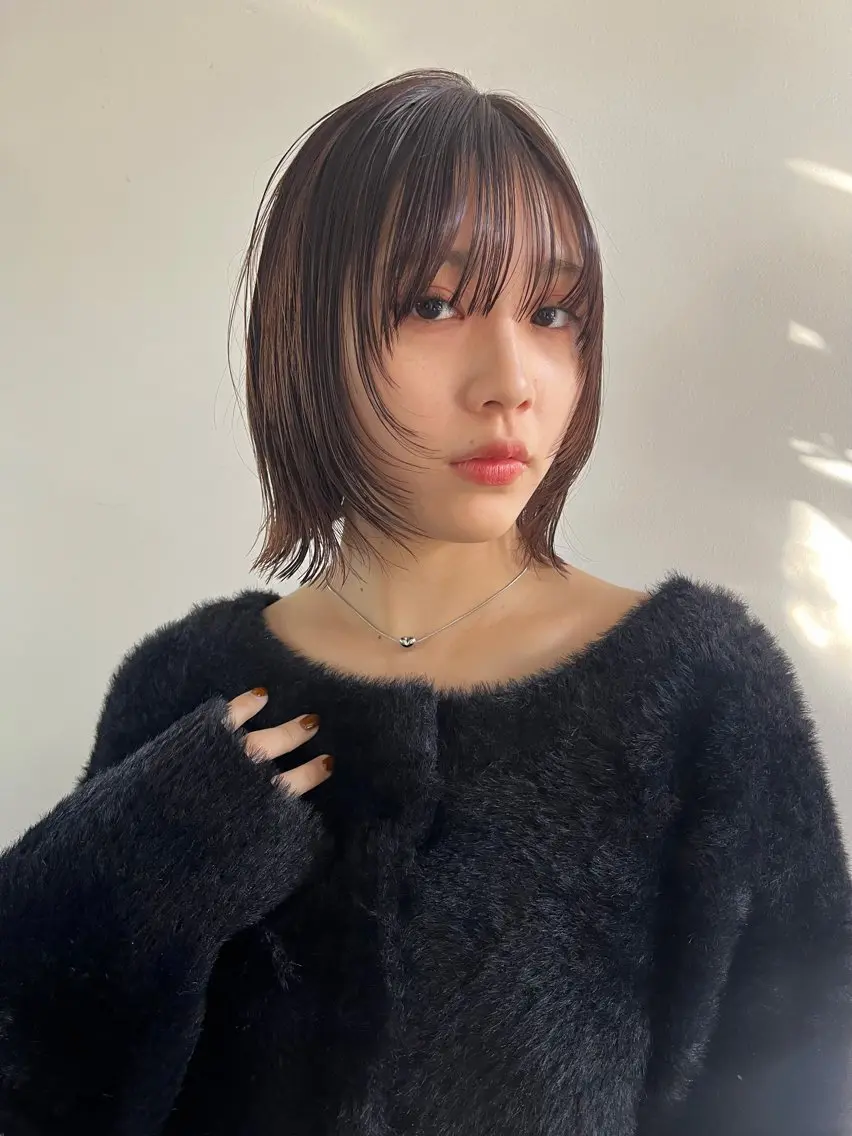 ショート カラー カット ヘアカラー 🌼タッセルボブ/シ ョートmoeka🌼のヘアスタイル