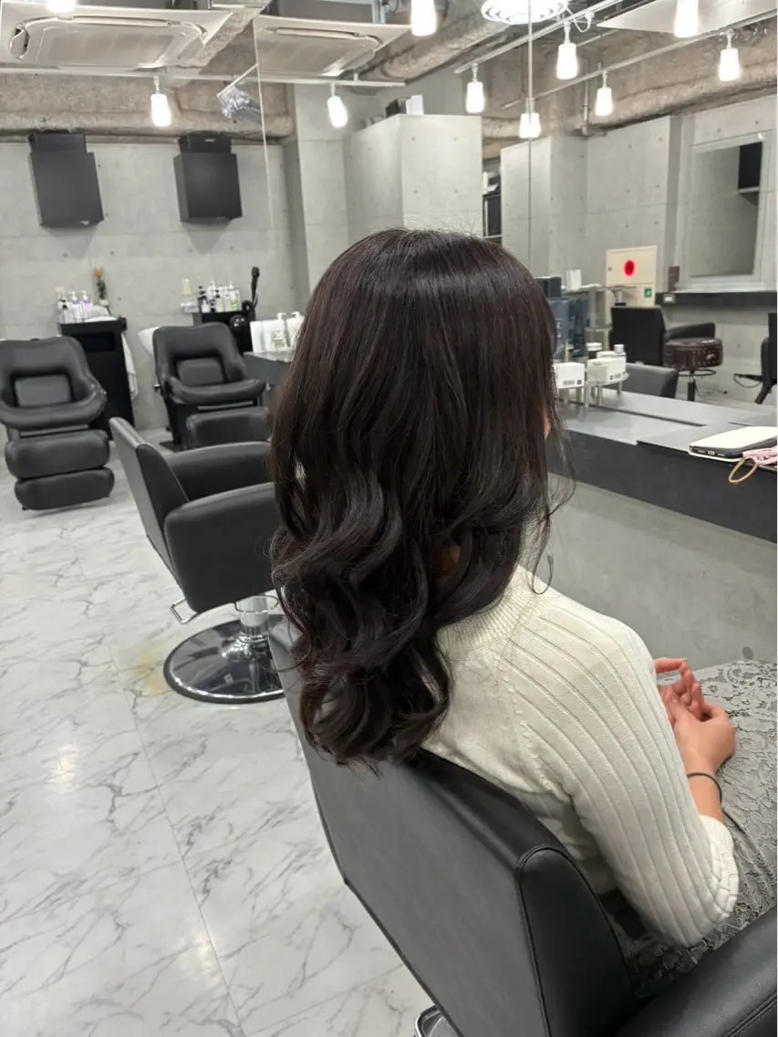ロング カット ヘアカラー トリートメント Endearing 🌟銀座のヘアスタイル