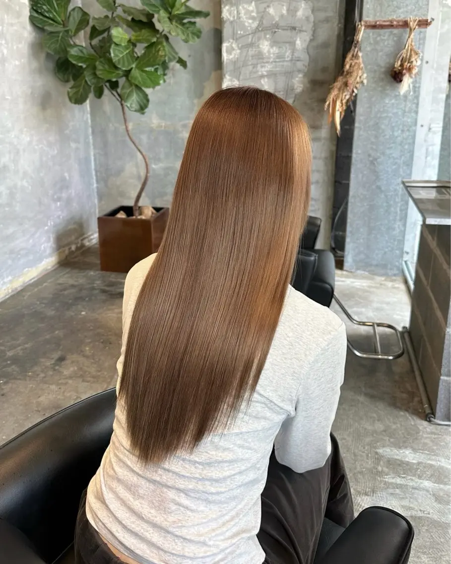 ロング ヘアカラー ami 🪷ワンカラーのヘアスタイル