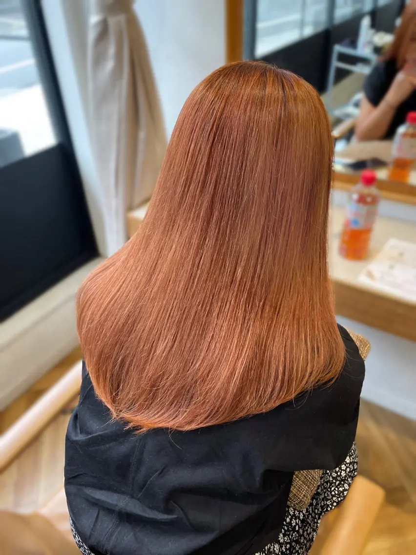 ロング カラー ブリーチ ブラウンカラー ヘアカラー 𝒚𝒖-𝒓𝒊 ⸝⋆艶color🌙のヘアスタイル