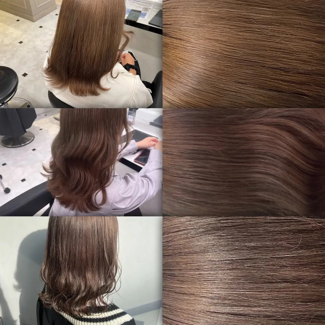 ミディアム カラー ヘアアレンジ 💖艶と似合わせ💖 ブリーチ縮毛矯正💖のヘアスタイル