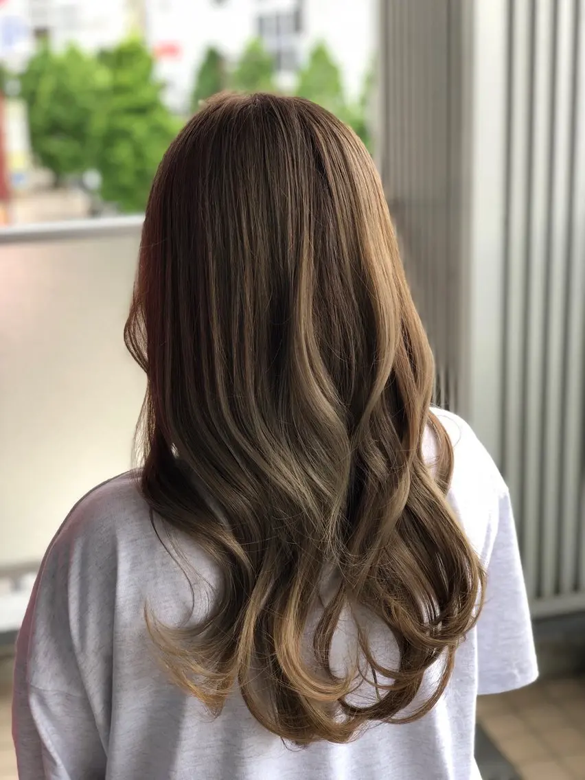 ロング 永井大樹✨ 透明感カラー✨のヘアスタイル