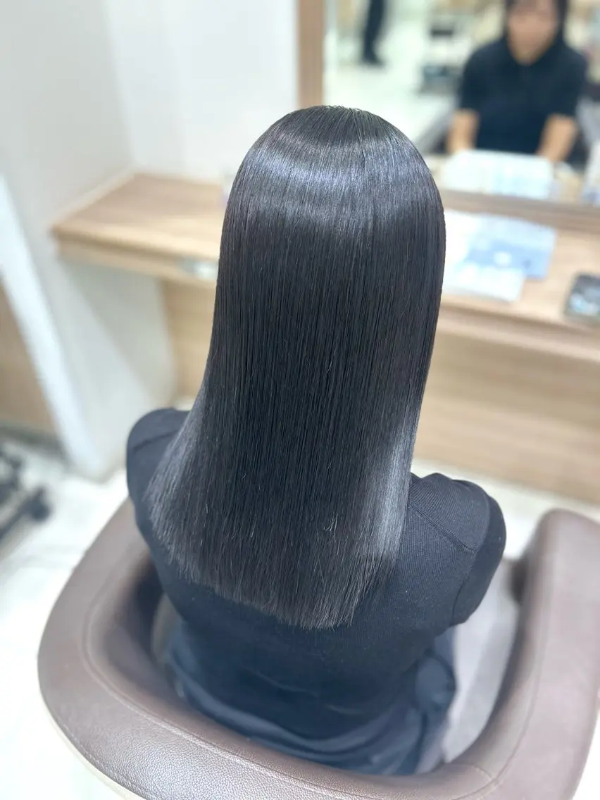 セミロング 縮毛矯正 🫧saya カラーモデル募集🫧のヘアスタイル