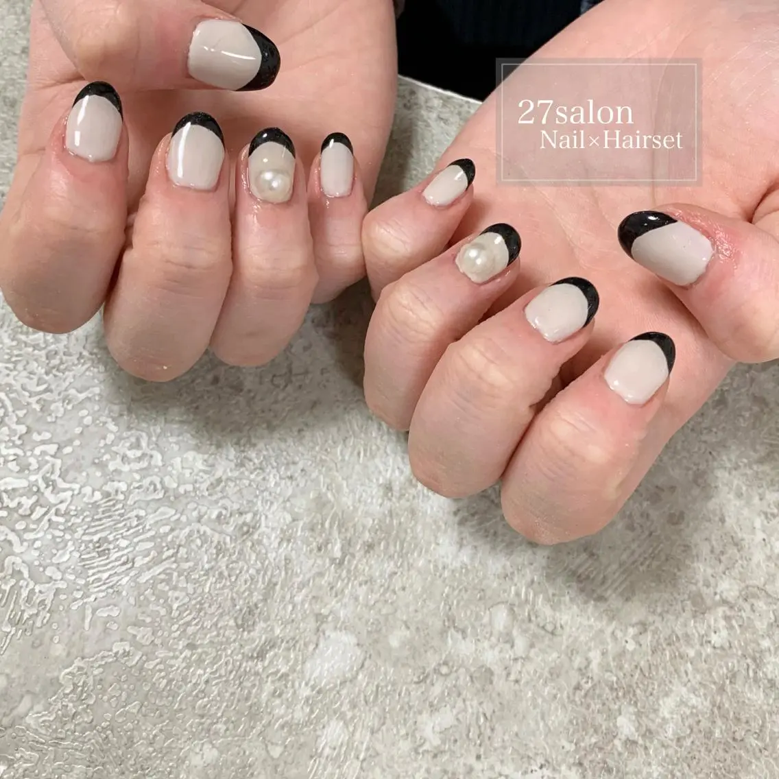 ネイル フレンチネイル シンプルネイル 27salon yuinaのネイルデザイン