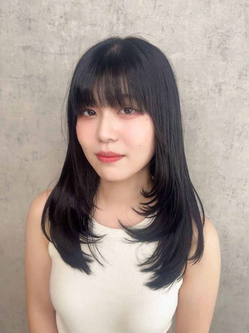 ミディアム KAEDE🎀 縮毛矯正＆パーマ特化のヘアスタイル