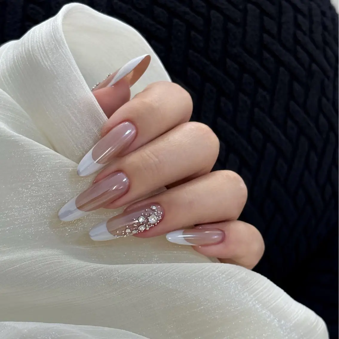 ネイル フットネイル フレンチネイル グラデーション ハート 韓国ネイル ハンドネイル Lynn_ Nailのネイルデザイン