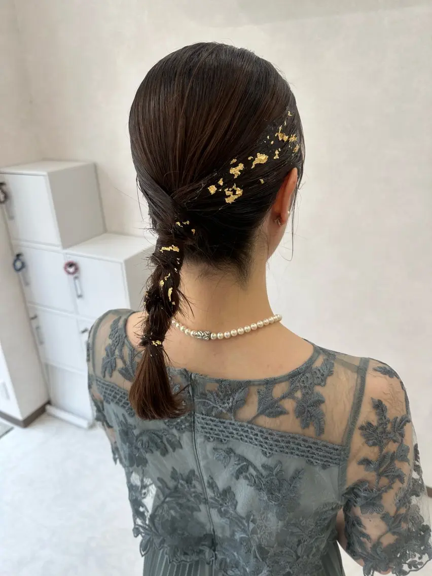 セミロング ヘアアレンジ ヘアセット アッシュカラーやアレ ンジ得意🌿RIKOのヘアスタイル