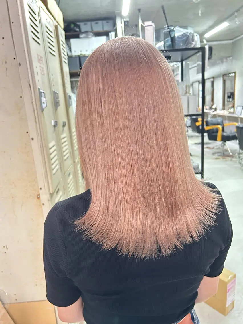 セミロング カラー 櫻井 なんなのヘアスタイル