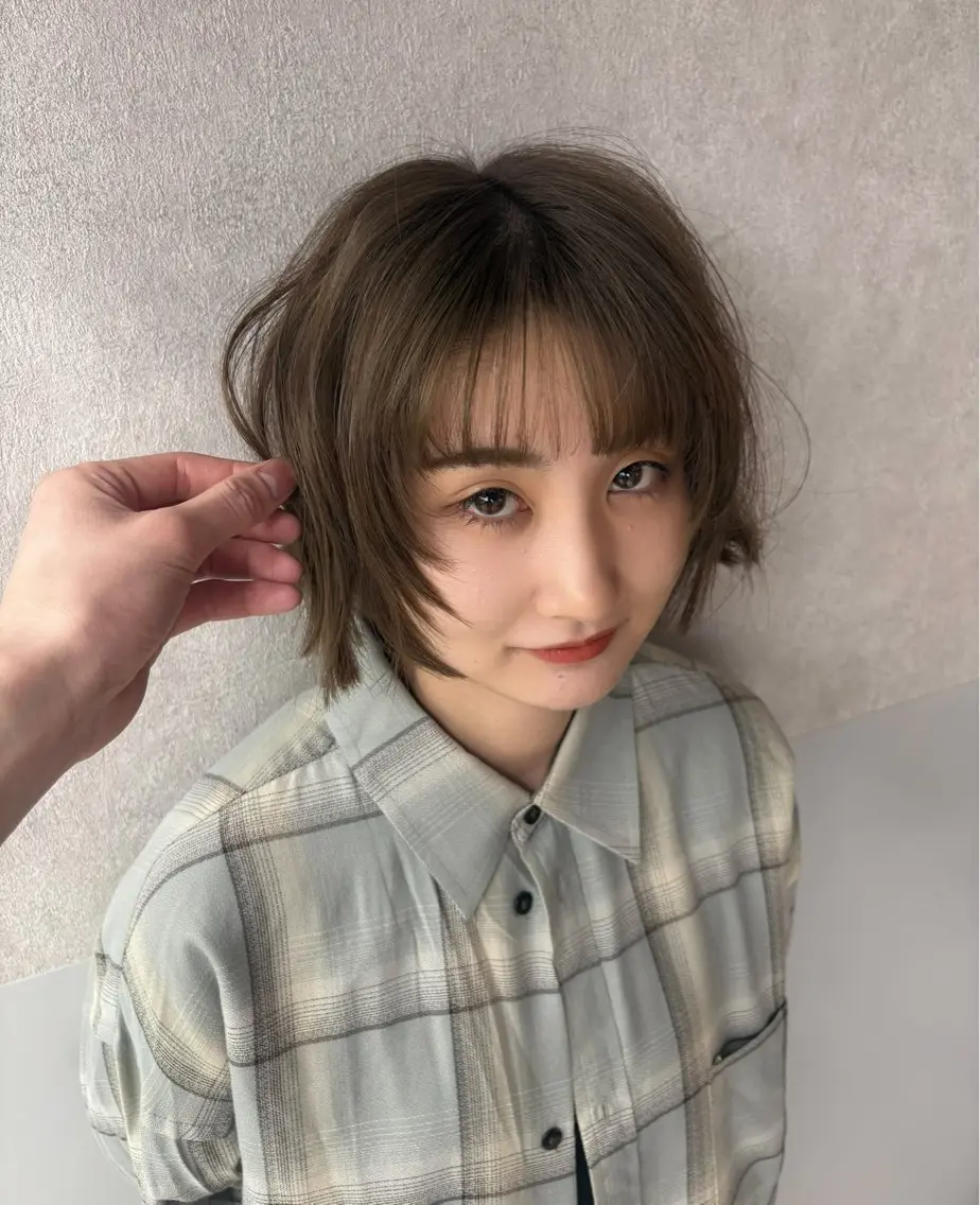 ショート ハッシュカット ハイレイヤー 韓国風ヘア レイヤーカット Yuta✂︎ 韓国レイヤー🪽のヘアスタイル