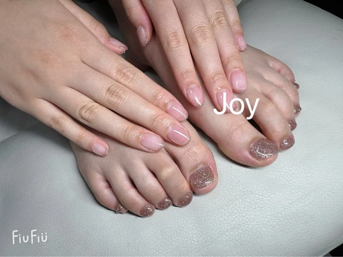 ネイル フットネイル フレンチネイル ジェルネイル ワンカラーネイル シンプルネイル Nail Salon JOYのネイルデザイン