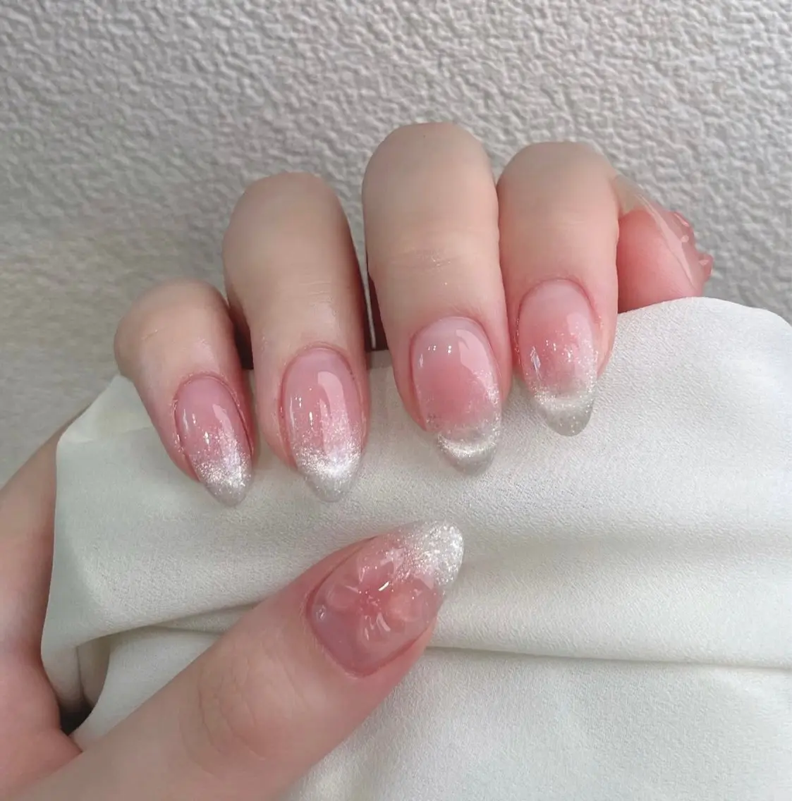 ネイル フレンチネイル マグネットネイル マグネットフレンチ Mi nailsのネイルデザイン