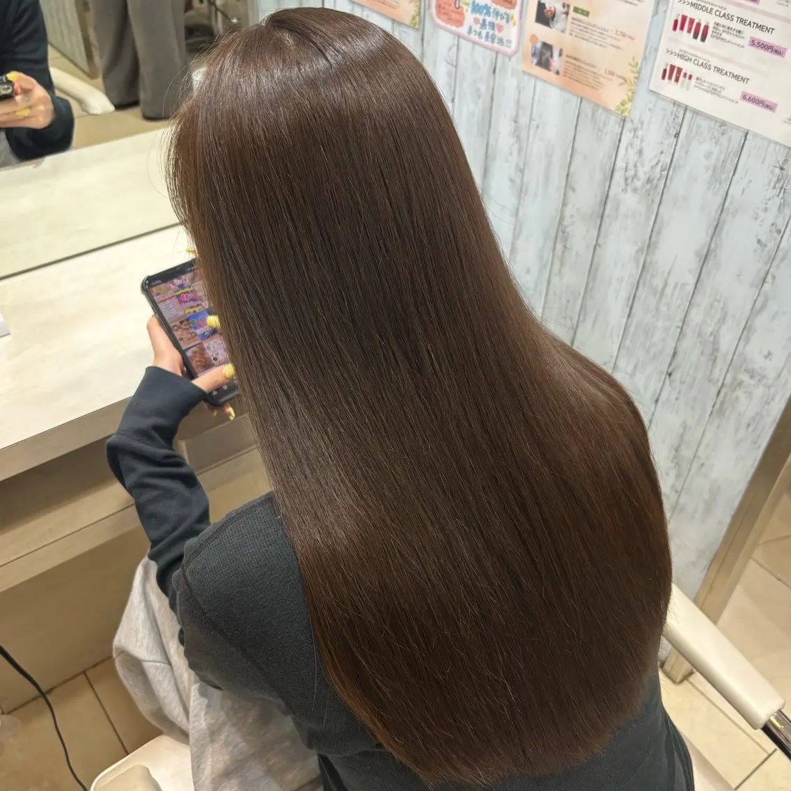 ロング カラー カット ヘアカラー トリートメント 🎀ゆい🎀 髪質改善カラー🎀のヘアスタイル
