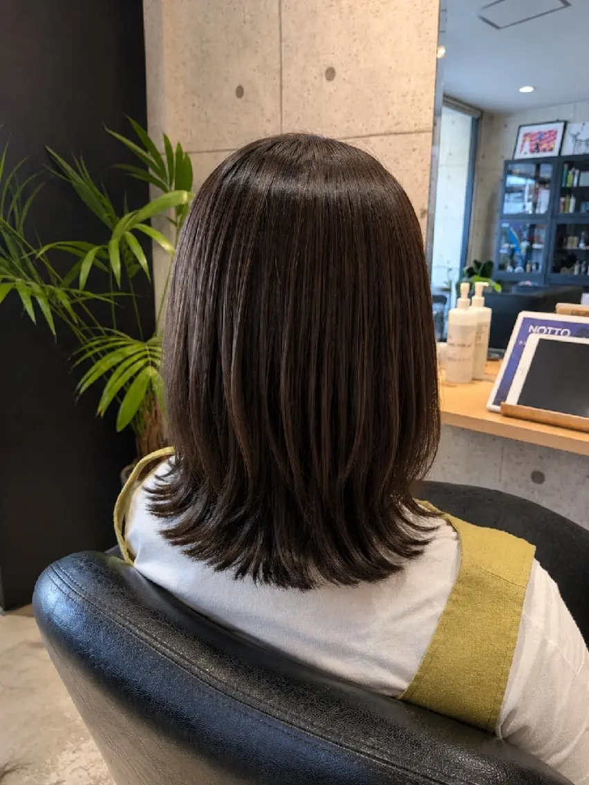 ミディアム くびれヘア NISHIDA MINAMIのヘアスタイル