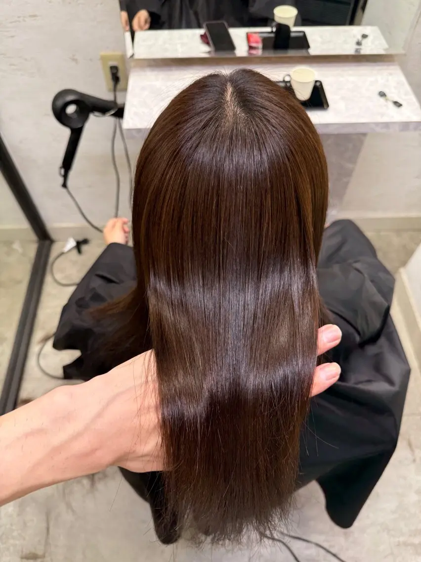セミロング ⭐️縮毛矯正特化 小松邦彦⭐️のヘアスタイル