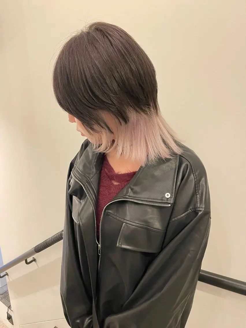 ショート カラー インナーカラー ハッシュカット レイヤーカット ヘアカラー ニュアンスカラー🫧 加納のヘアスタイル