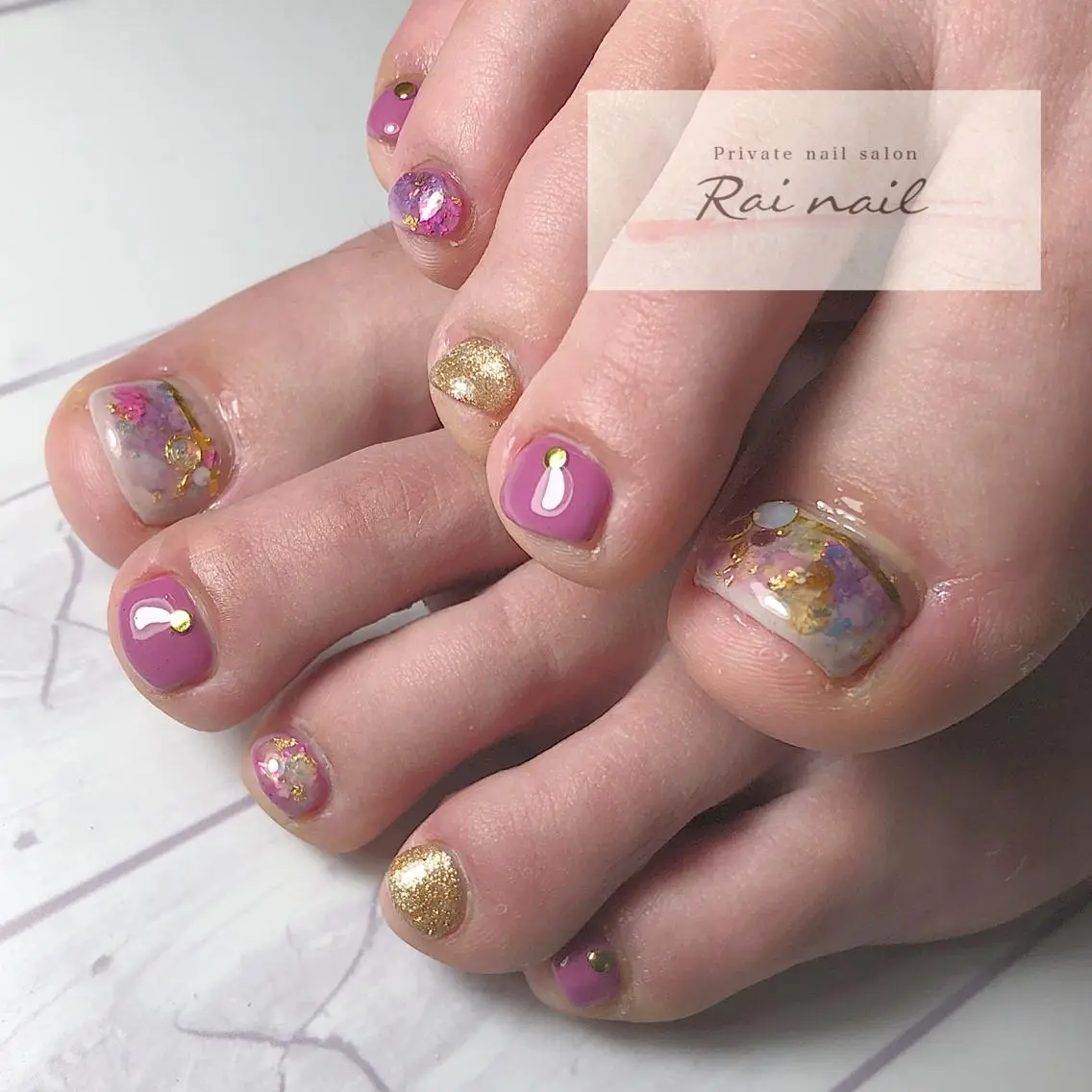 ネイル フットネイル Rai nail_ Risaのネイルデザイン