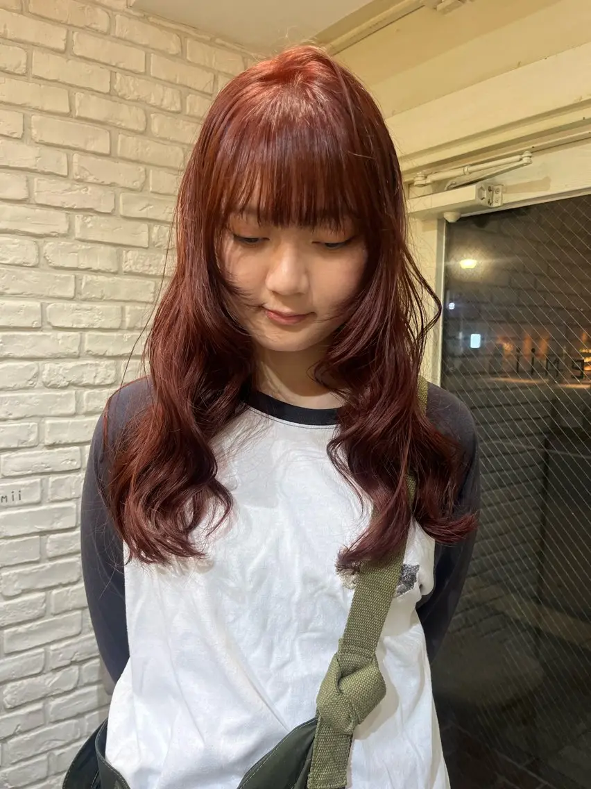 ロング ヘアカラー ミジュ/ メンズモデル募集のヘアスタイル