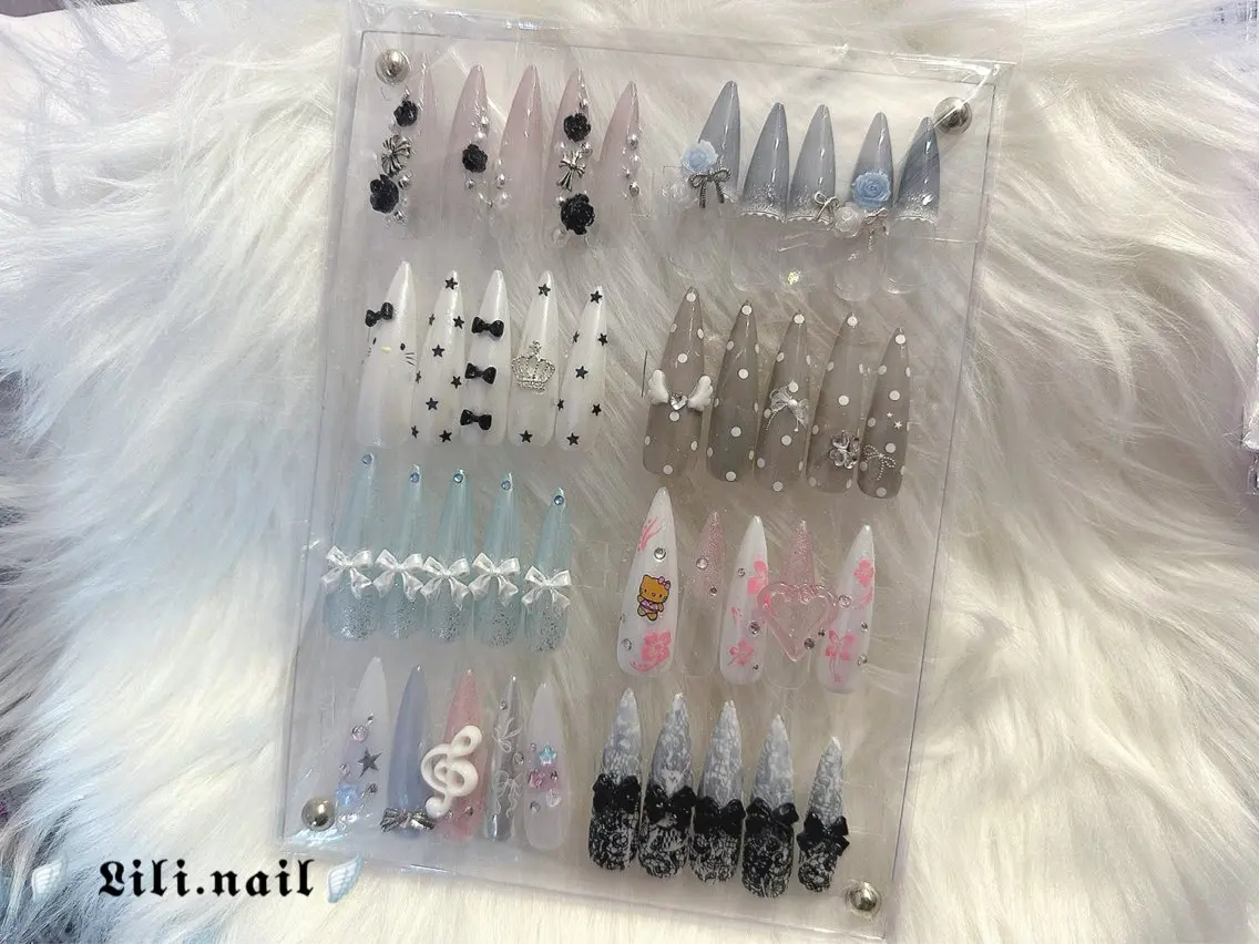 ネイル ハンドネイル lili.nail y2k/長さ出しのネイルデザイン