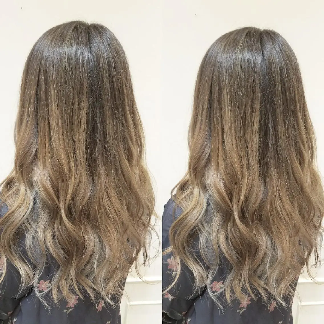 ロング カラー バレイヤージュ ベージュカラー レイヤーカット ブリーチ・ハイトーン 特化🎉内山のヘアスタイル