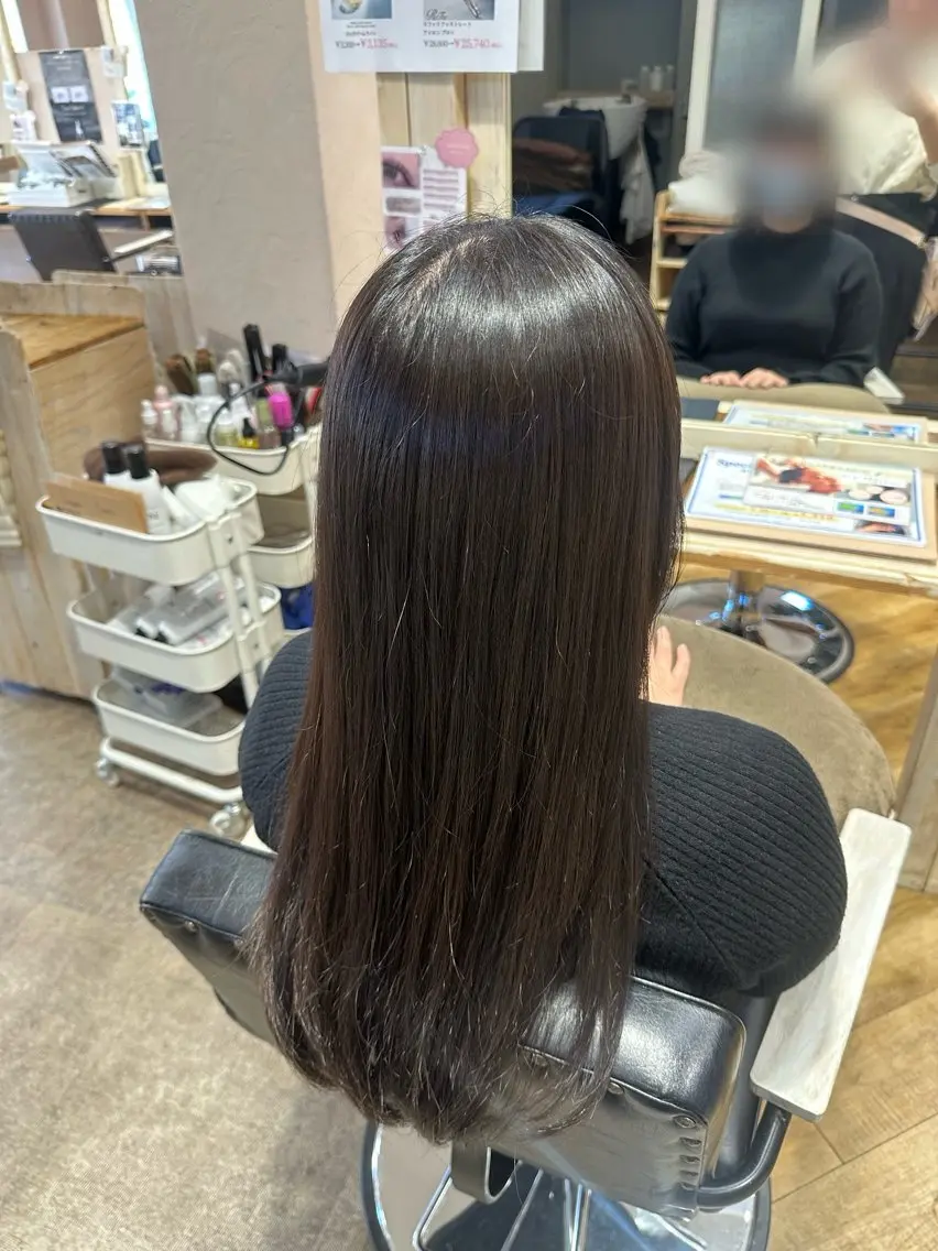 カラー ヘアカラー 東浦　髪質改善カラー 透明感カラーのヘアスタイル