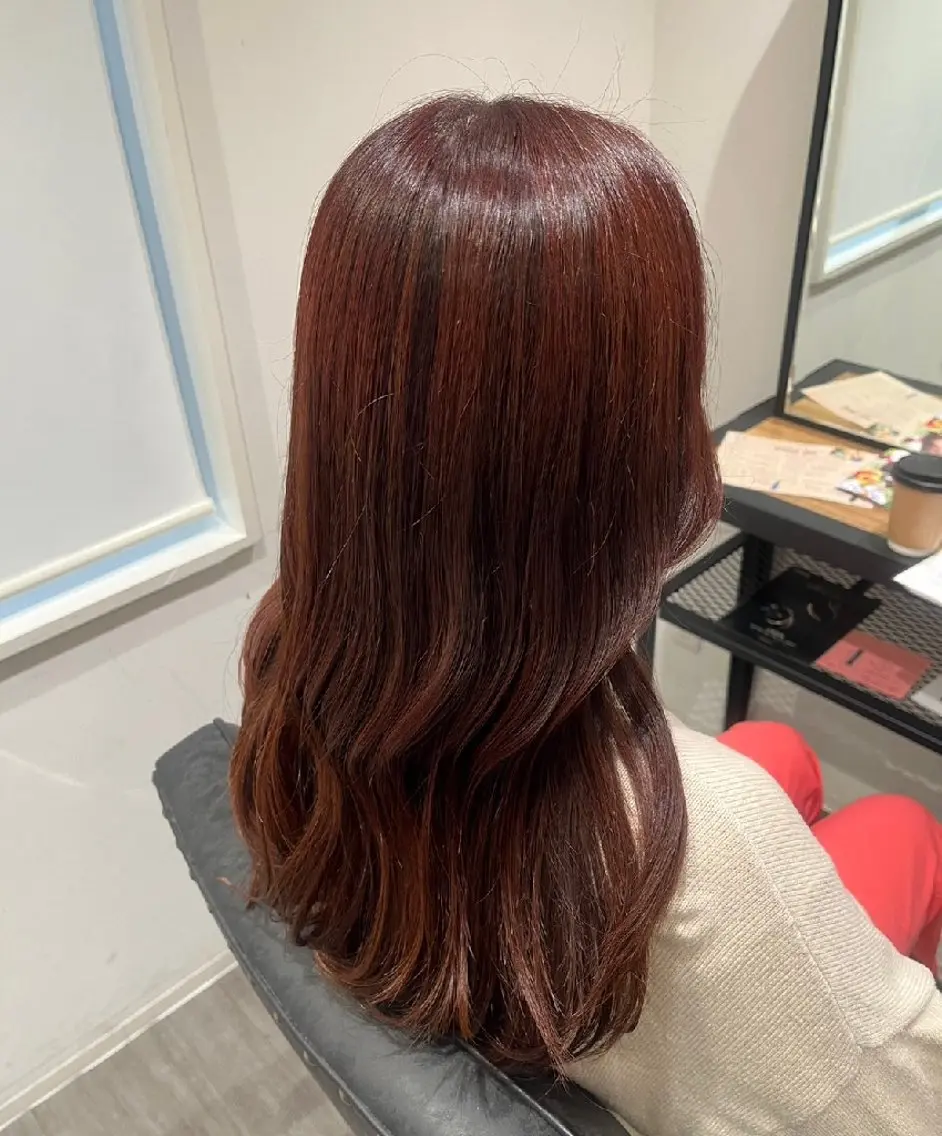 カラー ヘアカラー 暖色🍎透明感カラー 🩵小林かりんのヘアスタイル