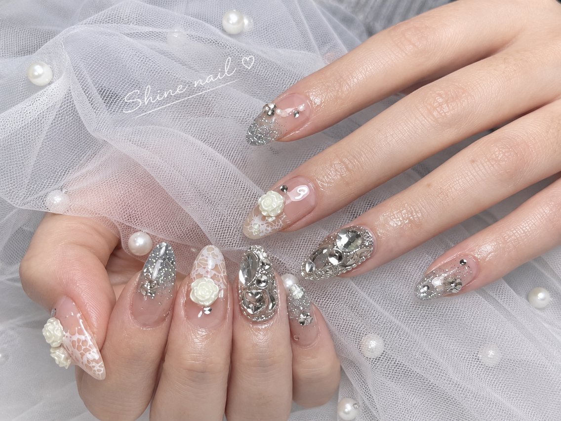 ネイル shine 🎀 長さ出し専門のネイルデザイン