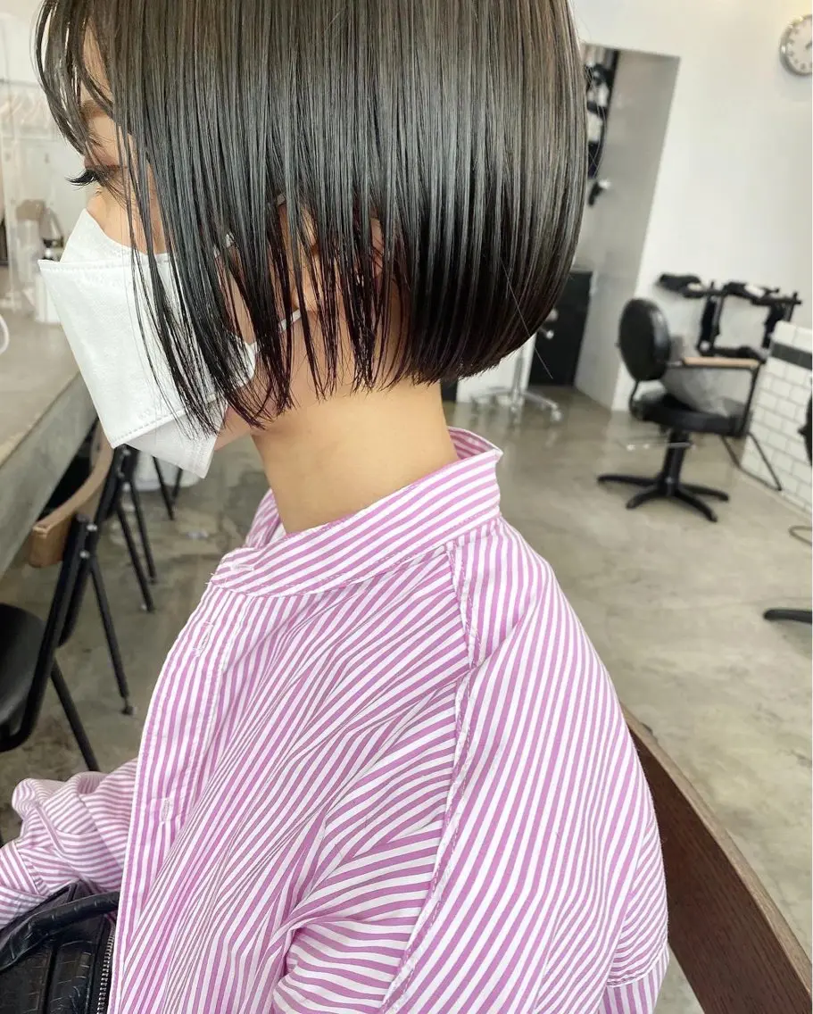 ショート カラー カット ヘアカラー トリートメント 🟩くすみカラー/ボ ブ/ショート/大司のヘアスタイル