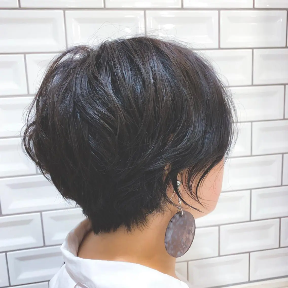 ショート カラー 地毛風ストレート/ 髪質改善/榎本流行のヘアスタイル