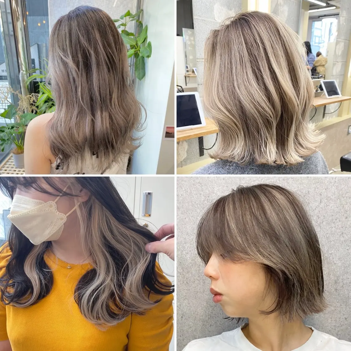 セミロング カラー ブリーチ ケアブリーチ デザインカラー グラデーションカラー ハイライトカラー カット ヘアカラー パーマ/ケアブリーチ /博多/YOSUKEのヘアスタイル