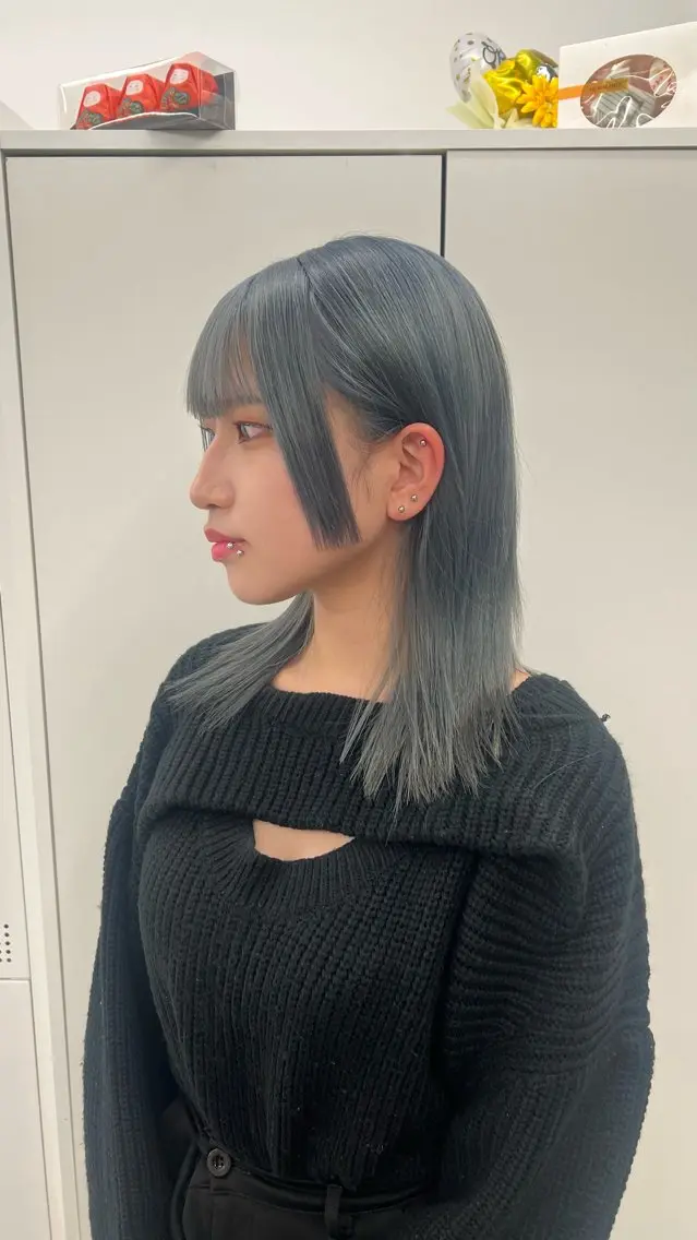 ロング カラー カット ヘアカラー トリートメント 赤みゼロ/透明感 カラー🌿KANTAのヘアスタイル
